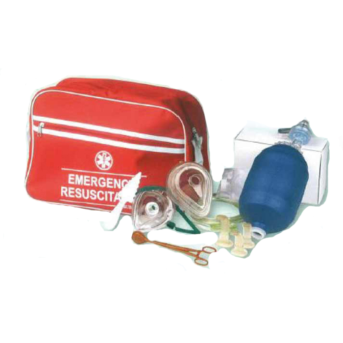 Kit per pallone Ambu di rianimazione maschera apribocca pinza tiralingua  guedel